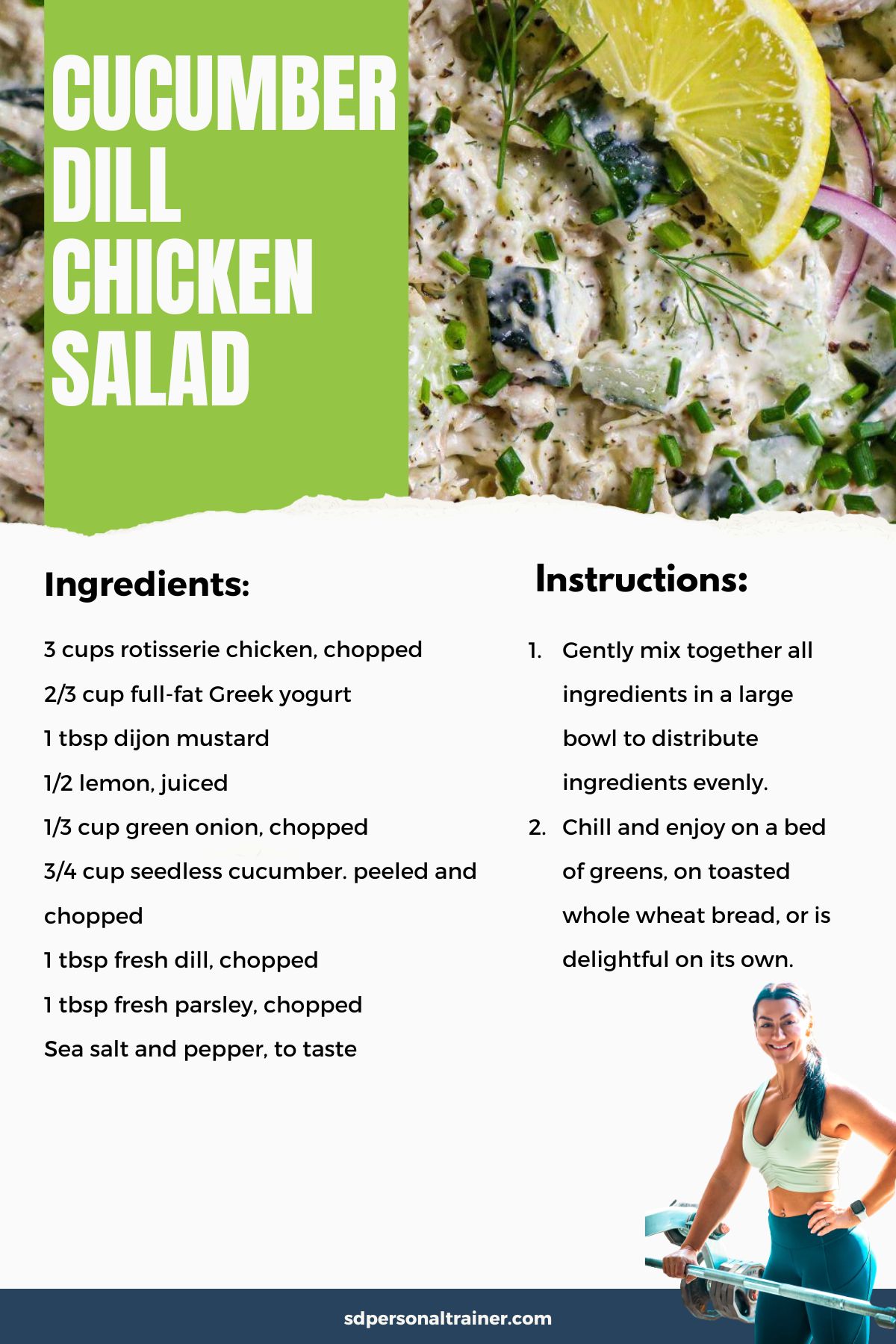 Cucumber Dill Chicken Salad